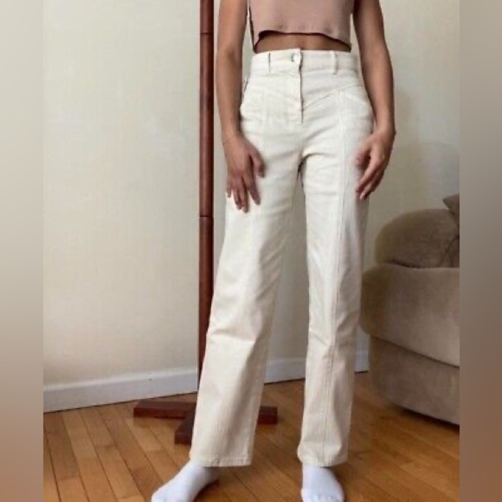 Wilfred Cream Ankle Pants